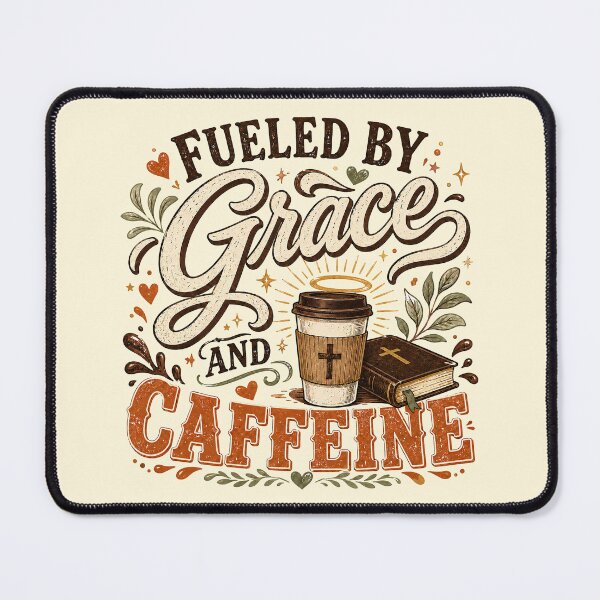 Item preview, Christian Coffee, Fueled By Grace And Caffeine designed and sold by graphic-genie.