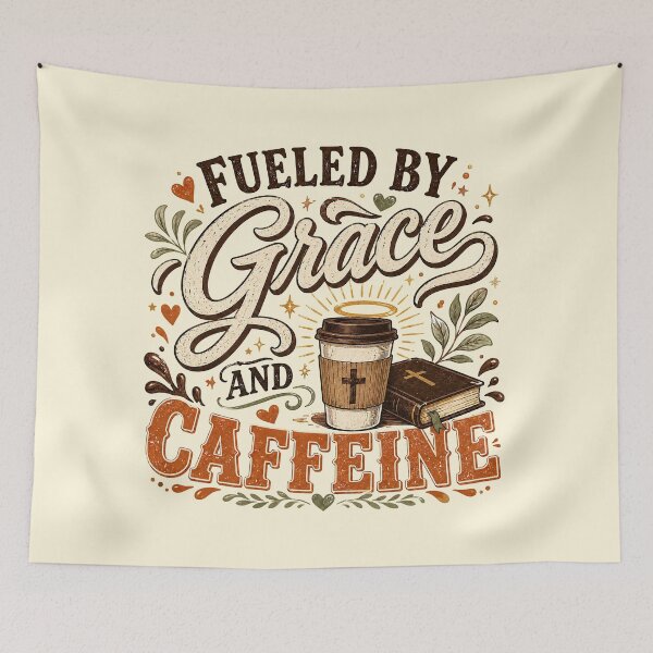 Item preview, Christian Coffee, Fueled By Grace And Caffeine designed and sold by graphic-genie.