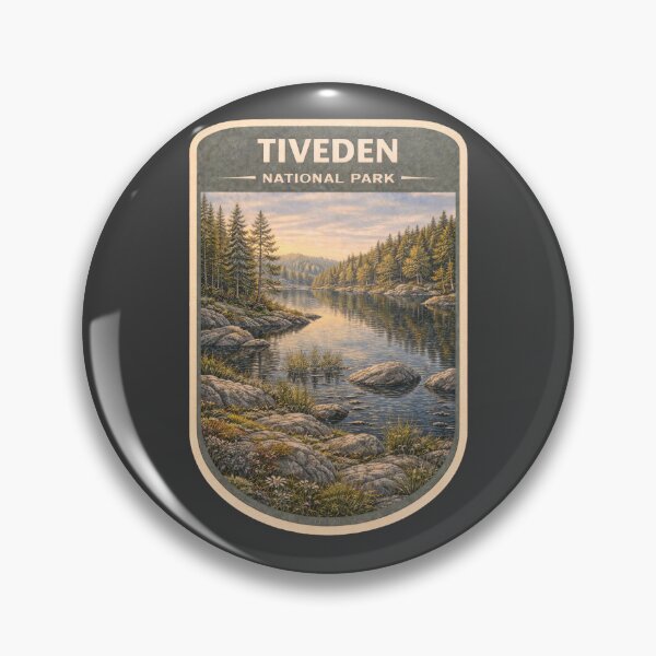 Item preview, Vintage Sweden National Park Travel Print: Tiveden designed and sold by PinUpPizzazz.