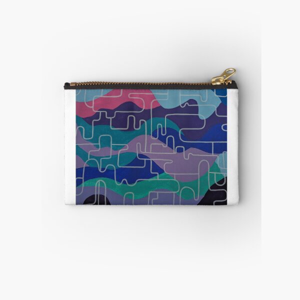 Item preview, Cool Waves Geometric Lines Puzzle - Abstract Art designed and sold by ivanafive.