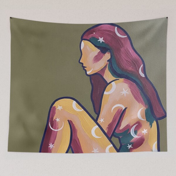 Item preview, Inner Silence | Abstract Female Figure designed and sold by HeyHas.