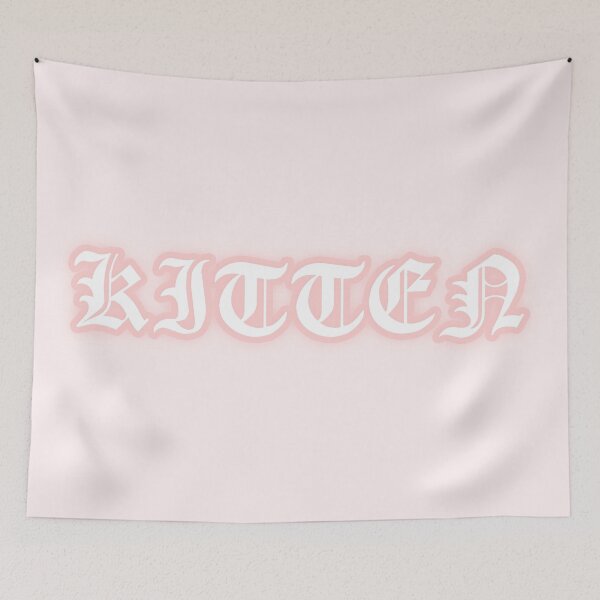 Item preview, Pastel "Kitten" Gothic Old English Text | Cute Pink Y2K Gothic Typography designed and sold by KawaiiTexts.