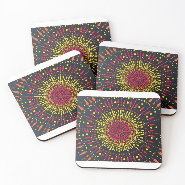 Aperçu de l'œuvre Mandala d'éclaboussures de soleil - Art abstrait créée et vendue par ivanafive.