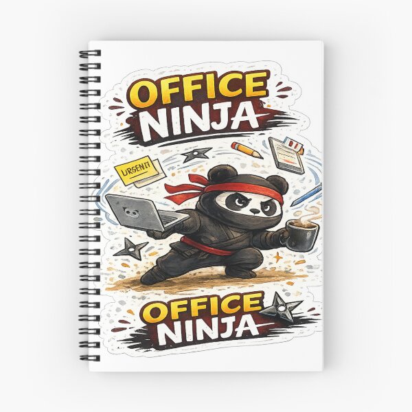 Item preview, Office Ninja – Multitasking Master Sticker designed and sold by Genzfirevibes.