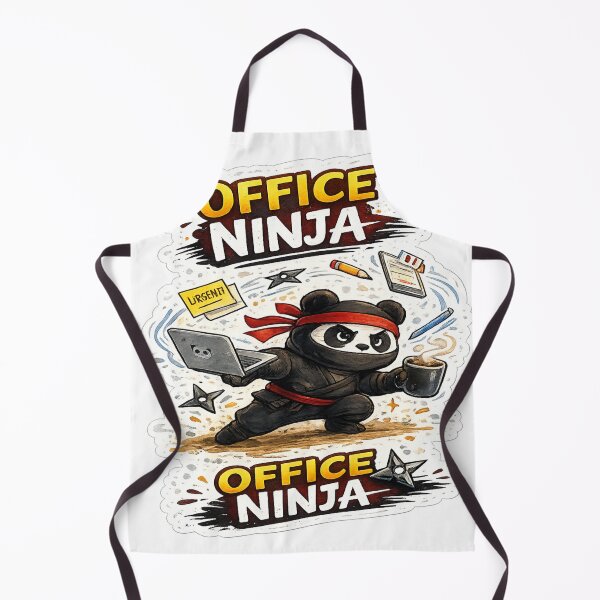 Item preview, Office Ninja – Multitasking Master Sticker designed and sold by Genzfirevibes.