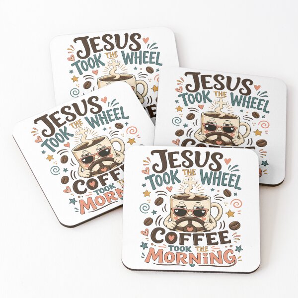 Item preview, Christian Coffee, Jesus Took The Wheel Coffee Took The Morning designed and sold by graphic-genie.
