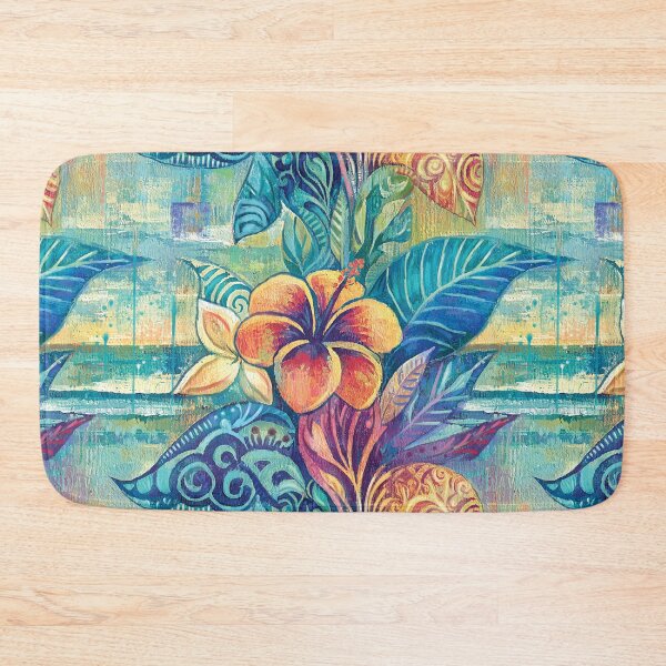 Item preview, Abstract Hibiscus Floral Pattern - Textured Fine Art Botanical designed and sold by sunnthreads.