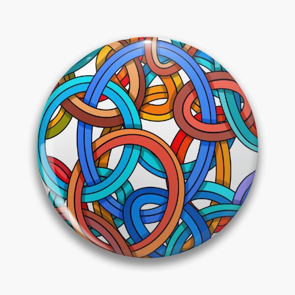Item preview, Infinite Connections – Interlocking Oval Abstract Line Art designed and sold by DaveDanchuk.