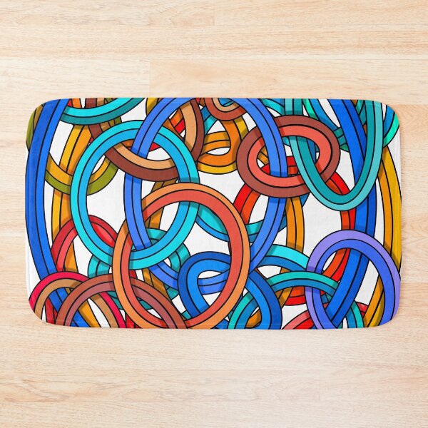 Item preview, Infinite Connections – Interlocking Oval Abstract Line Art designed and sold by DaveDanchuk.