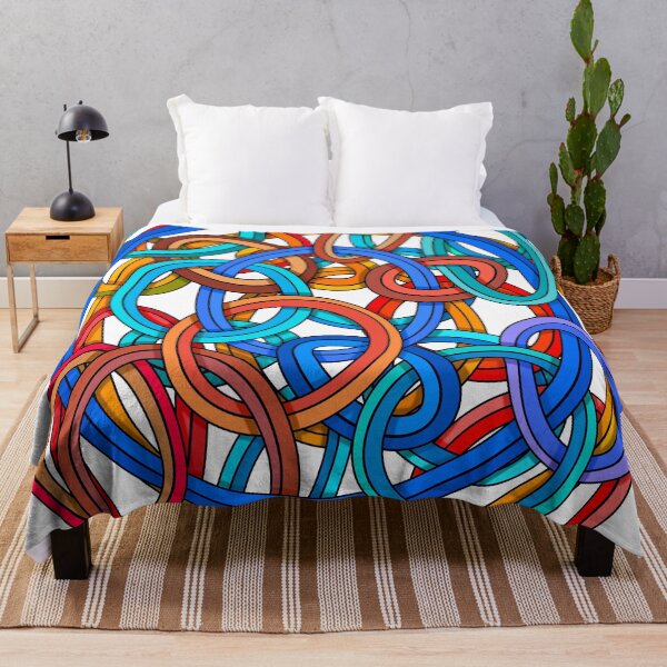 Item preview, Infinite Connections – Interlocking Oval Abstract Line Art designed and sold by DaveDanchuk.