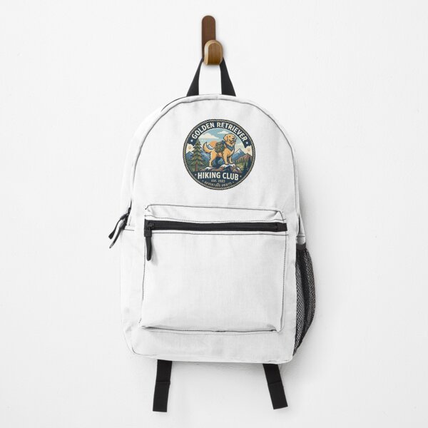 Item preview, Golden Retriever Hiking Club Mountain Trail Camper Adventure designed and sold by PictoVibe.
