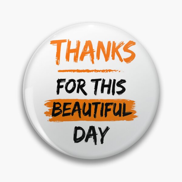 Item preview, Thanks for This Beautiful Day Typography | Positive Quote  | Motivational Brush Lettering | Minimalist Graphic  designed and sold by Akseries.