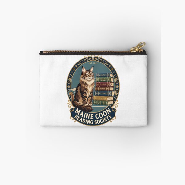 Item preview, Maine Coon Reading Society Library Bookworm Literature Novel designed and sold by PictoVibe.