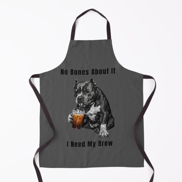 Item preview, No Bones About It I Need My Brew - Pitbull Coffee Shirt designed and sold by Tws-Tees.