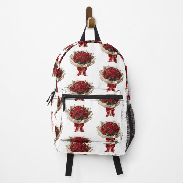 Item preview, Elegant Red  Rose Bouquet Floral Arrangement Illustration designed and sold by P jo.