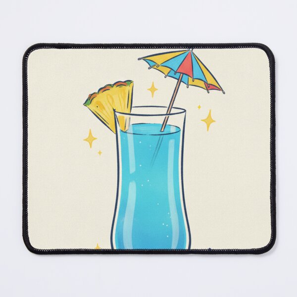 Item preview, Tropical Blue Cocktail | Refreshing Summer Illustration designed and sold by HeyHas.