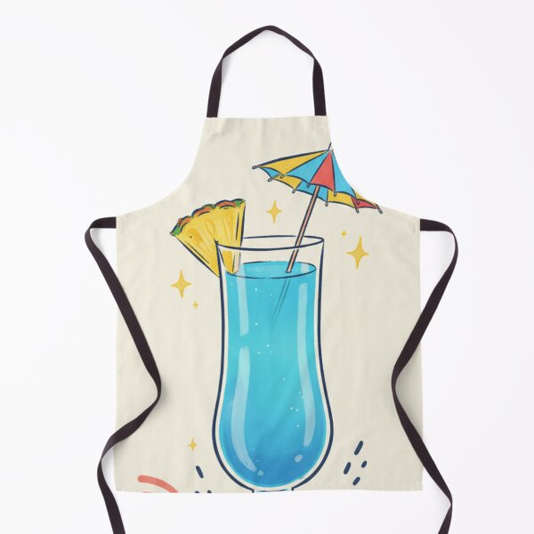 Item preview, Tropical Blue Cocktail | Refreshing Summer Illustration designed and sold by HeyHas.
