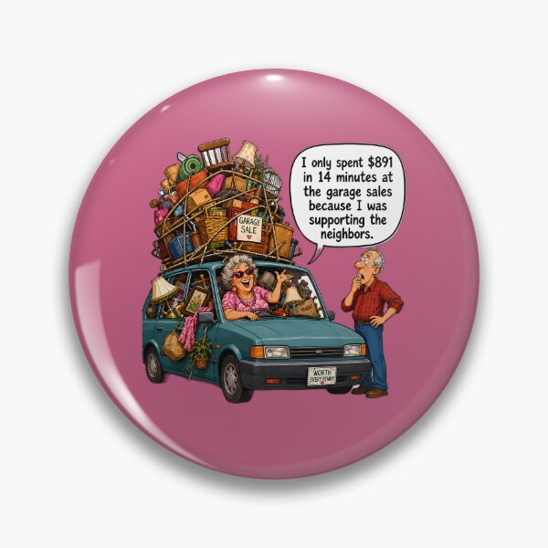 Item preview, Garage Sale Addict Shirt — $891 in 14 Minutes Supporting the Neighbors | Funny Thrifting Gift designed and sold by 2BrokeYoopers.
