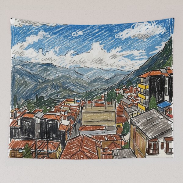 Item preview, Nestled among mountains, the village designed and sold by CristianCEB.