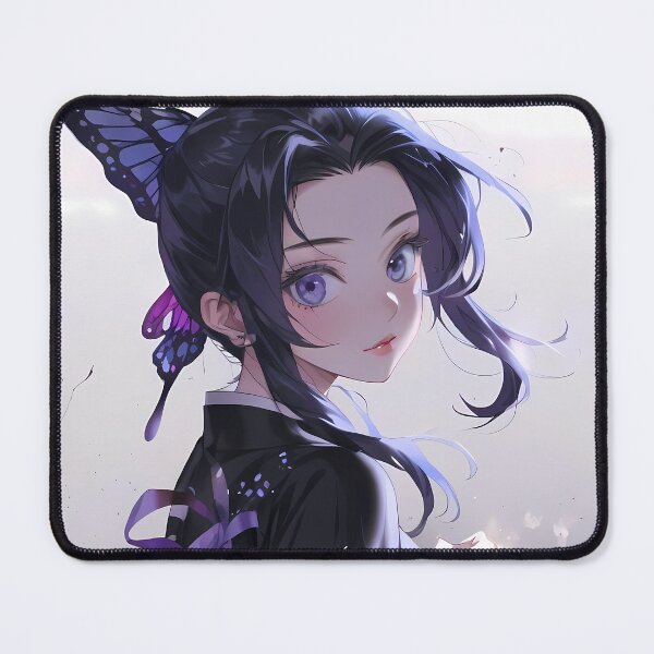 Item preview, Shinobu Kocho Demon Slayer Butterfly Glow Violet Portrait designed and sold by B5fivemerch.