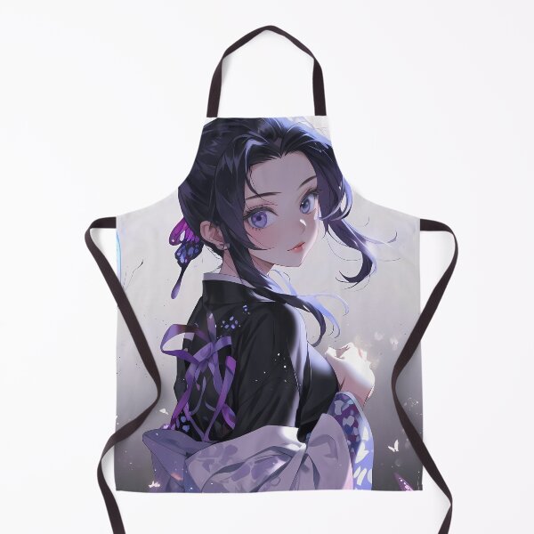 Item preview, Shinobu Kocho Demon Slayer Butterfly Glow Violet Portrait designed and sold by B5fivemerch.