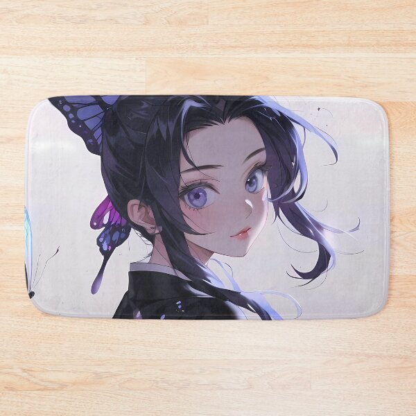 Item preview, Shinobu Kocho Demon Slayer Butterfly Glow Violet Portrait designed and sold by B5fivemerch.