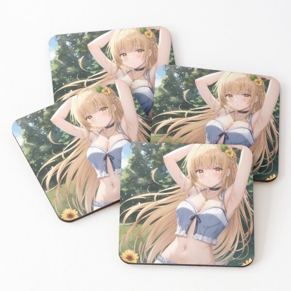 Item preview, Mahiru Shiina Angel Next Door Sunflower Forest Soft Blue designed and sold by B5fivemerch.
