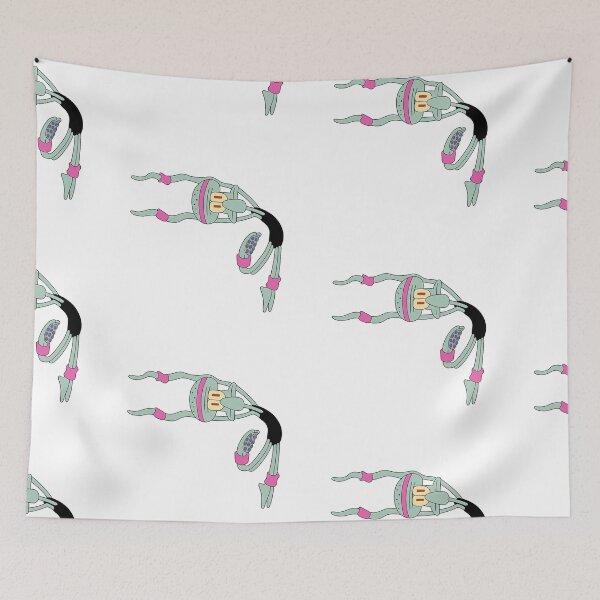 Item preview, Squidward Stretching Funny Cartoon designed and sold by LuloCreative.