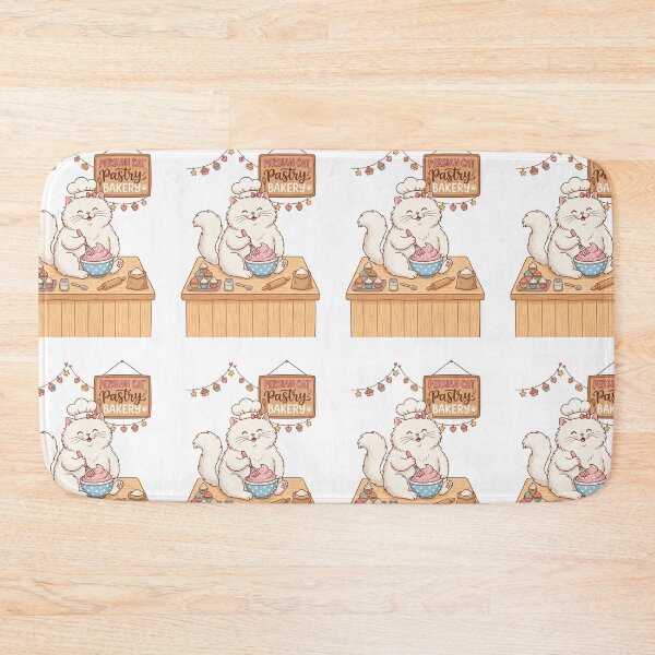 Item preview, Persian Cat Pastry Bakery Sweet Cupcake Frosting Baker designed and sold by PictoVibe.