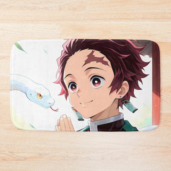 Item preview, Tanjiro Kamado Demon Slayer Serene Prayer Moment With Snake designed and sold by B5fivemerch.