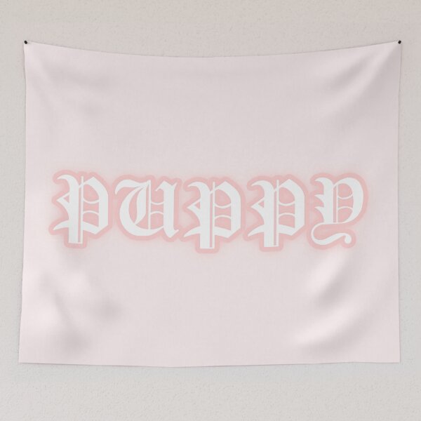Item preview, Pastel "Puppy" Gothic Old English Text | Cute Pink Y2K Gothic Typography designed and sold by KawaiiTexts.