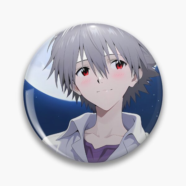 Item preview, Kaworu Nagisa Neon Genesis Evangelion Moonlit Calm Portrait designed and sold by B5fivemerch.