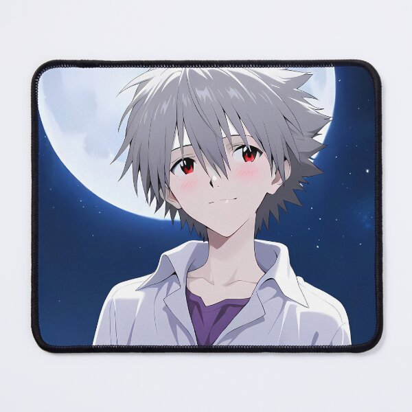 Item preview, Kaworu Nagisa Neon Genesis Evangelion Moonlit Calm Portrait designed and sold by B5fivemerch.