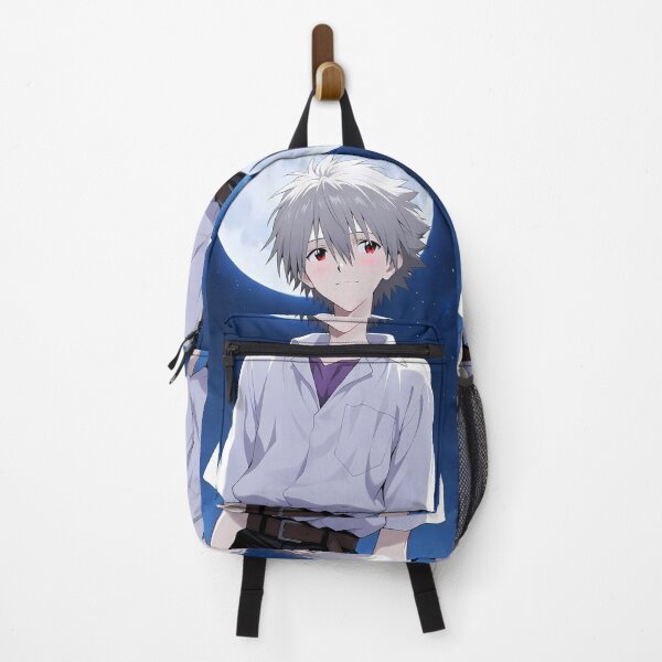Item preview, Kaworu Nagisa Neon Genesis Evangelion Moonlit Calm Portrait designed and sold by B5fivemerch.