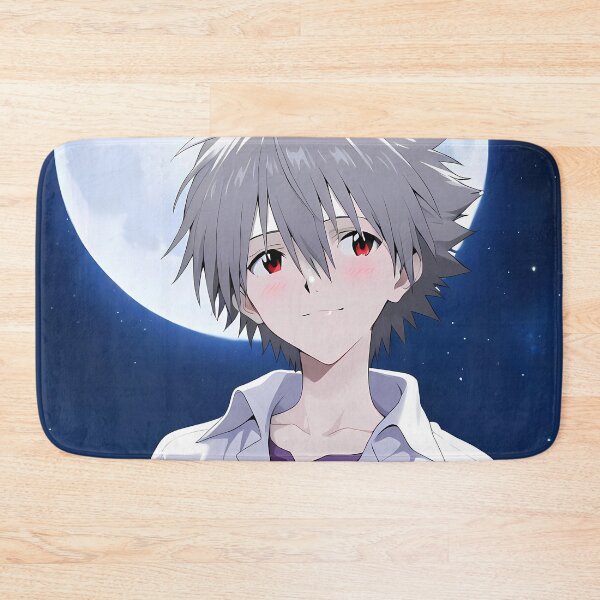 Item preview, Kaworu Nagisa Neon Genesis Evangelion Moonlit Calm Portrait designed and sold by B5fivemerch.