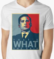 That's What She Said - Michael Scott - The Office US Men's V-Neck T-Shirt