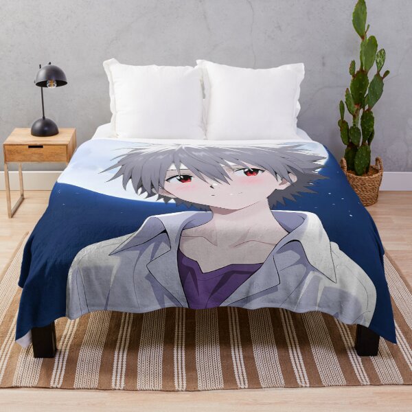 Item preview, Kaworu Nagisa Neon Genesis Evangelion Moonlit Calm Portrait designed and sold by B5fivemerch.