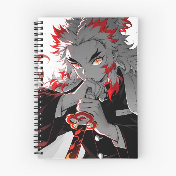 Item preview, Inosuke Hashibira Demon Slayer Monochrome Fire Mood Intense Stare designed and sold by B5fivemerch.