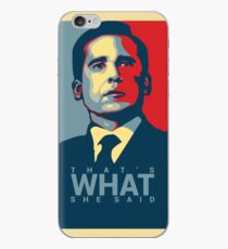 Vinilo o funda para iPhone Eso es lo que ella dijo - Michael Scott - The Office US