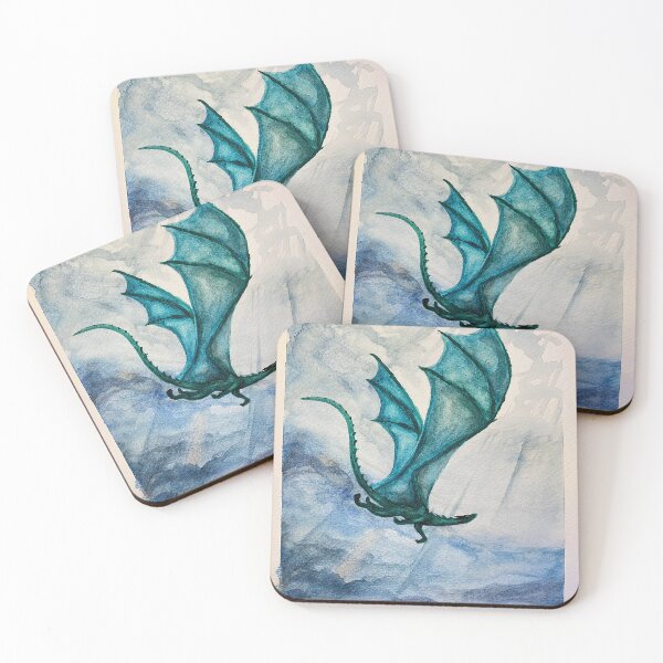 Item preview, Blue Dragon Watercolor designed and sold by DeanGrahamArt.