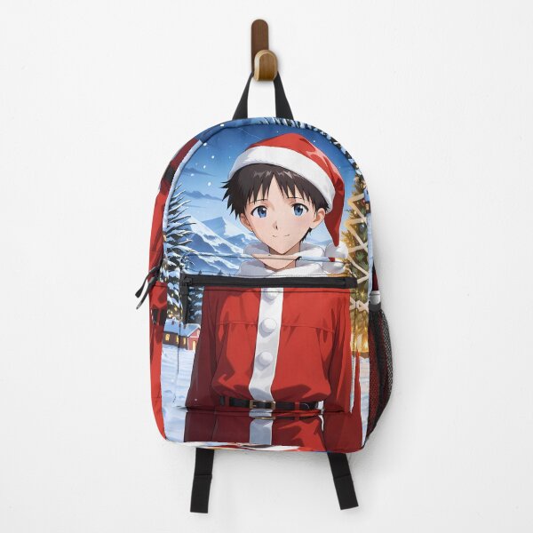 Item preview, Shinji Ikari Neon Genesis Evangelion Santa Night Tree Glow designed and sold by B5fivemerch.