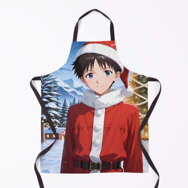 Item preview, Shinji Ikari Neon Genesis Evangelion Santa Night Tree Glow designed and sold by B5fivemerch.