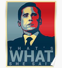 Póster Eso es lo que ella dijo - Michael Scott - The Office US