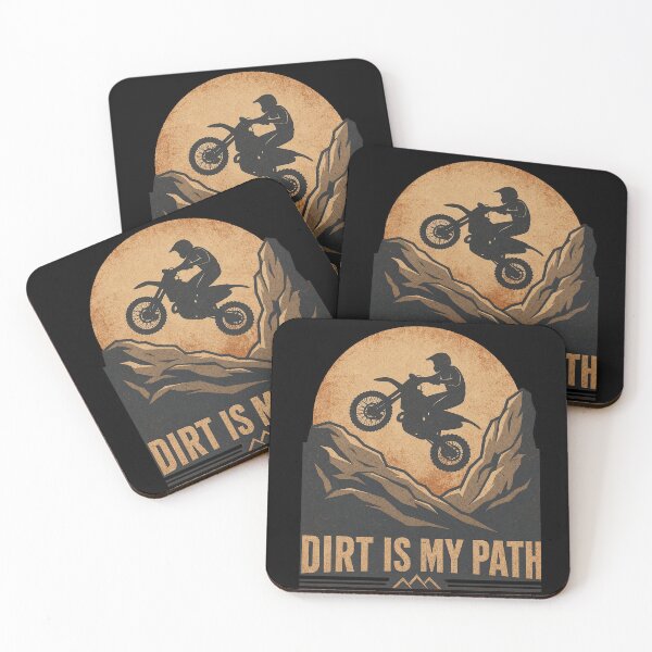 Item preview, Dirt Is My Path Vintage Motocross Motorcycle designed and sold by IvoryArtDesign.