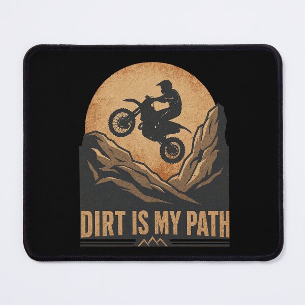 Item preview, Dirt Is My Path Vintage Motocross Motorcycle designed and sold by IvoryArtDesign.