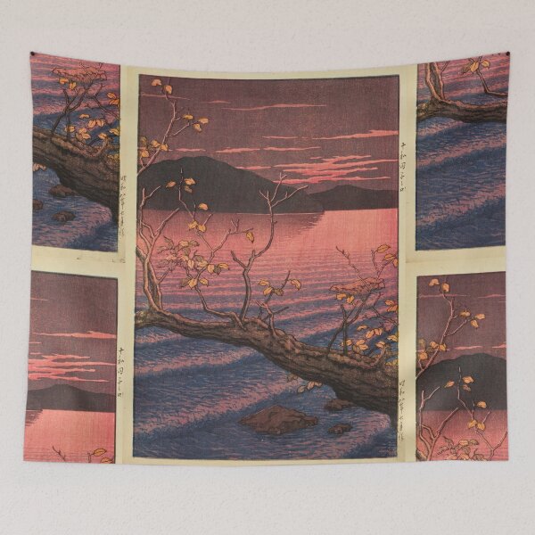 Item preview, Towadako Noguchi (Towada Lake, Aomori) by Hasui Kawase | Japanese Lake Poster | Japandi Nature Wall Art designed and sold by artofuniverse.