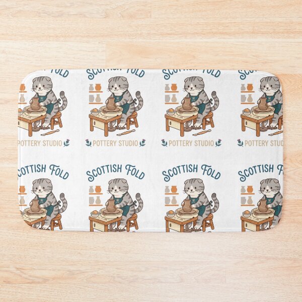 Item preview, Scottish Fold Pottery Studio Clay Ceramic Artisan designed and sold by PictoVibe.