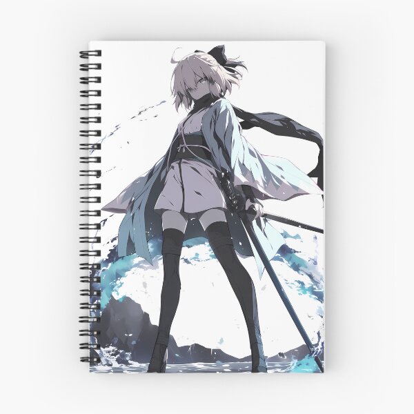 Item preview, Sakura Saber Okita Souji Fate Grand Order Ink Wave Stance designed and sold by PMartistStudio.