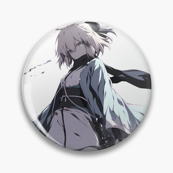 Item preview, Sakura Saber Okita Souji Fate Grand Order Ink Wave Stance designed and sold by PMartistStudio.