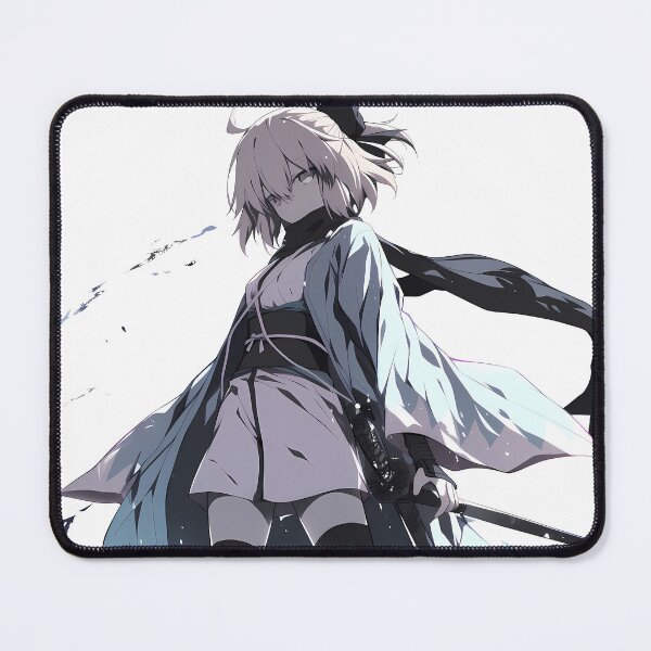 Item preview, Sakura Saber Okita Souji Fate Grand Order Ink Wave Stance designed and sold by PMartistStudio.